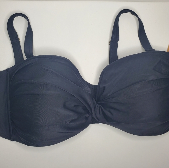 VALENTINE RUCHED BANDEAU BIKINI TOP - Picture 4 of 10